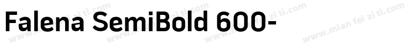 Falena SemiBold 600字体转换
